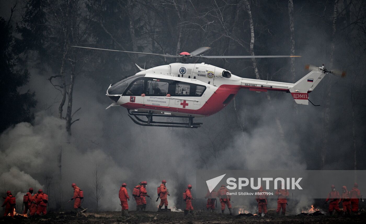 Russia Wildfire Drills