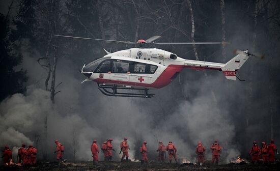 Russia Wildfire Drills