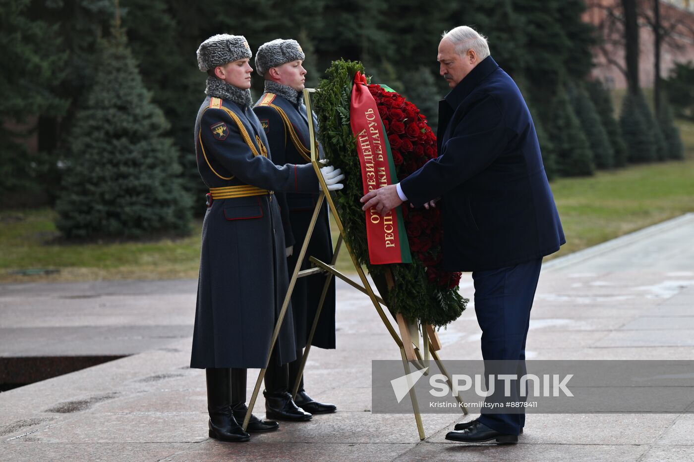 Russia Belarus Wreath Laying