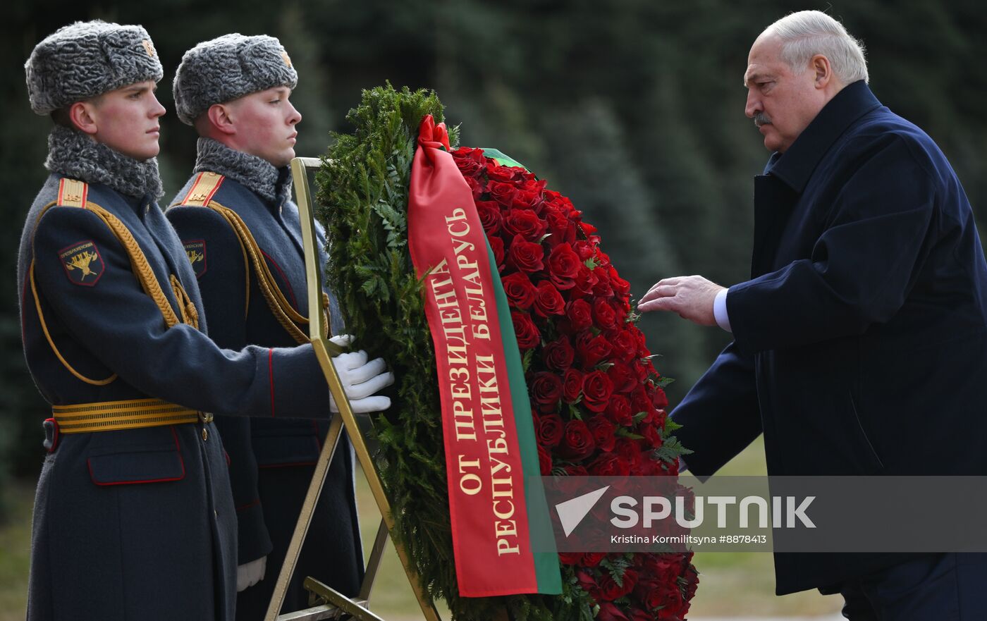 Russia Belarus Wreath Laying