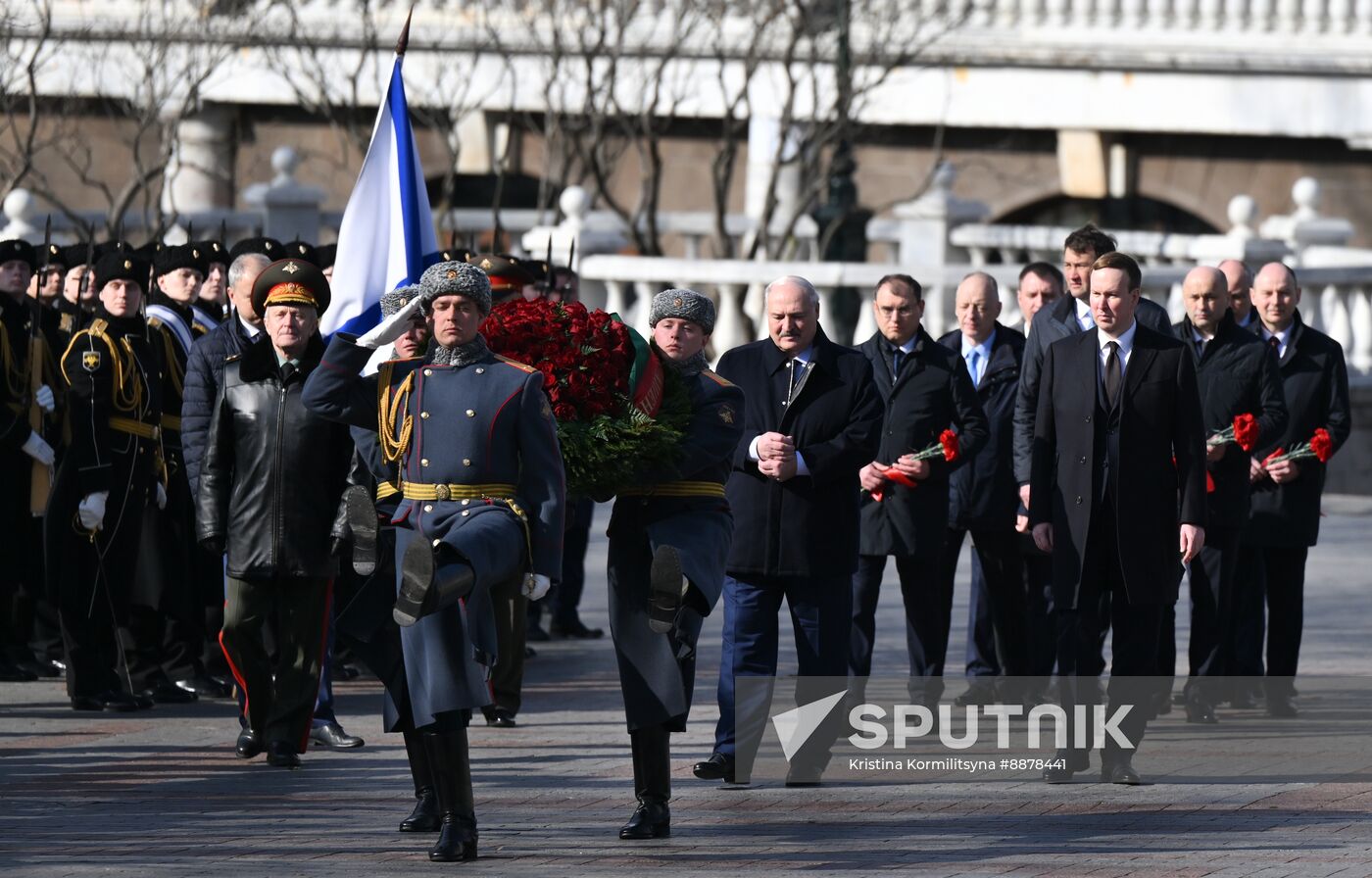 Russia Belarus Wreath Laying