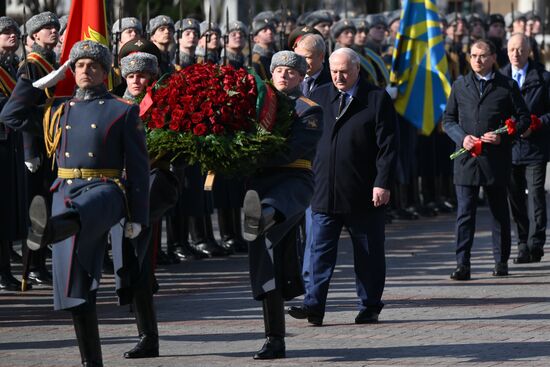 Russia Belarus Wreath Laying