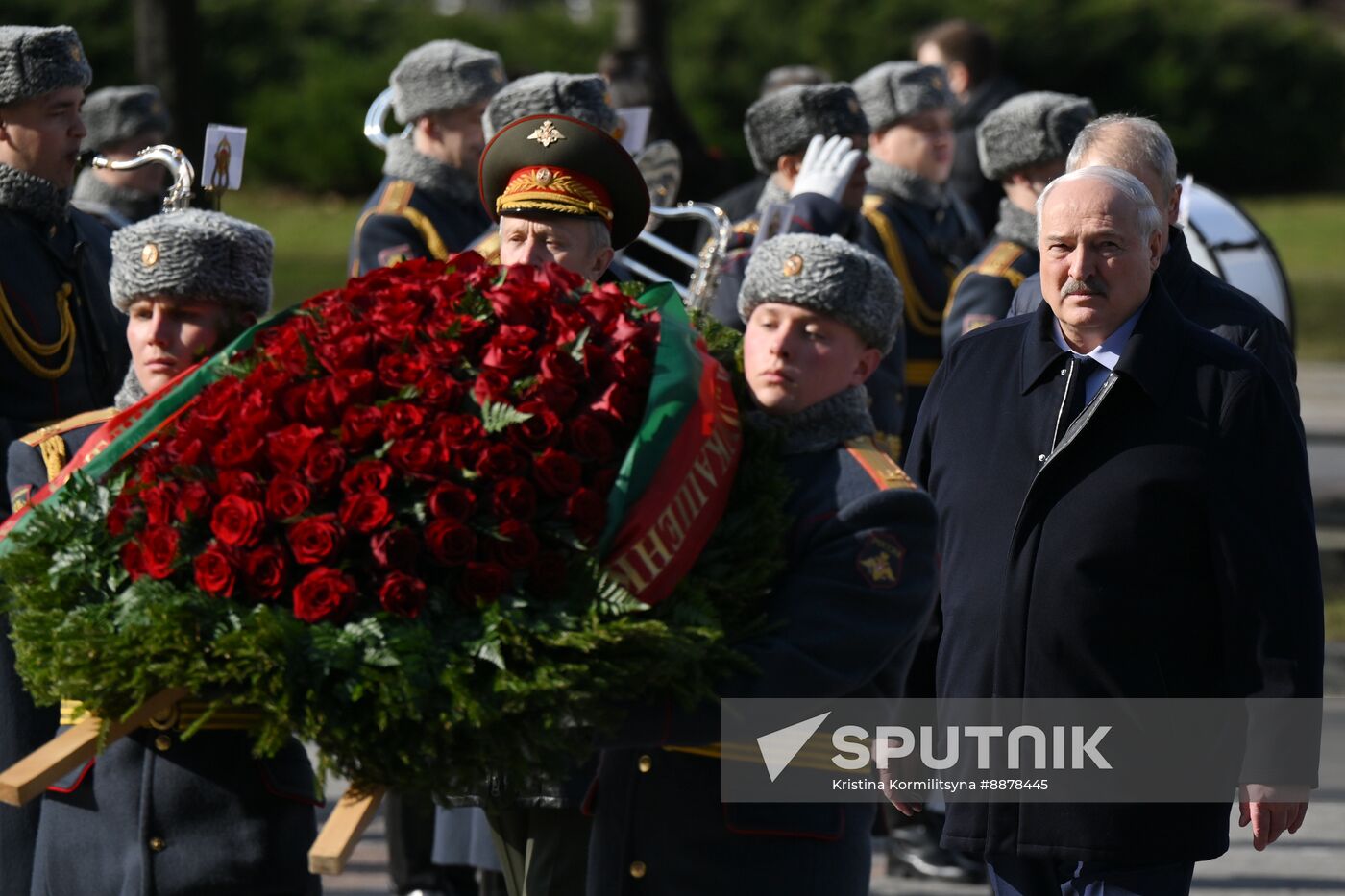 Russia Belarus Wreath Laying