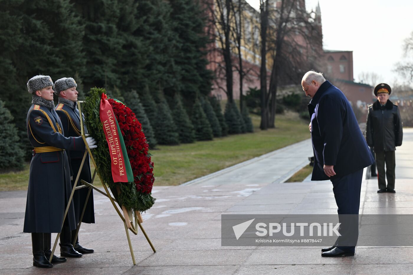 Russia Belarus Wreath Laying