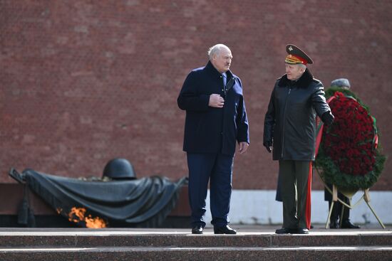 Russia Belarus Wreath Laying