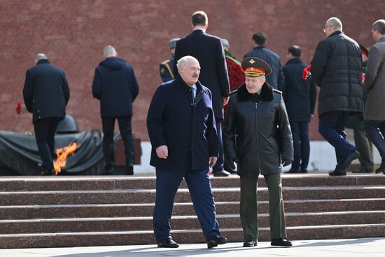 Russia Belarus Wreath Laying