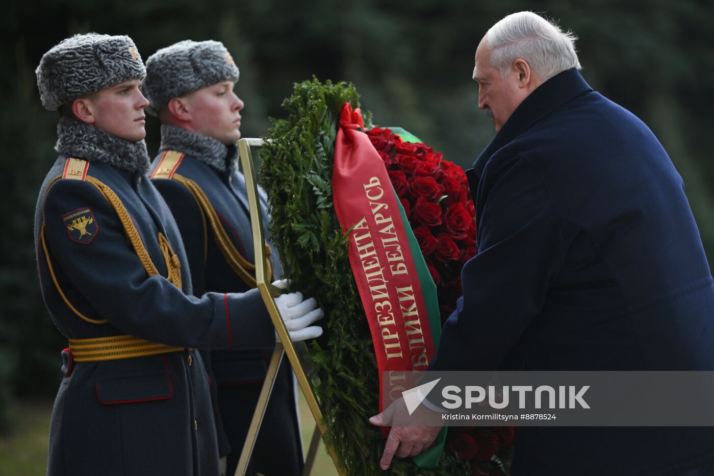 Russia Belarus Wreath Laying