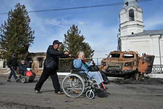 Russia Ukraine Kursk Attack Evacuees