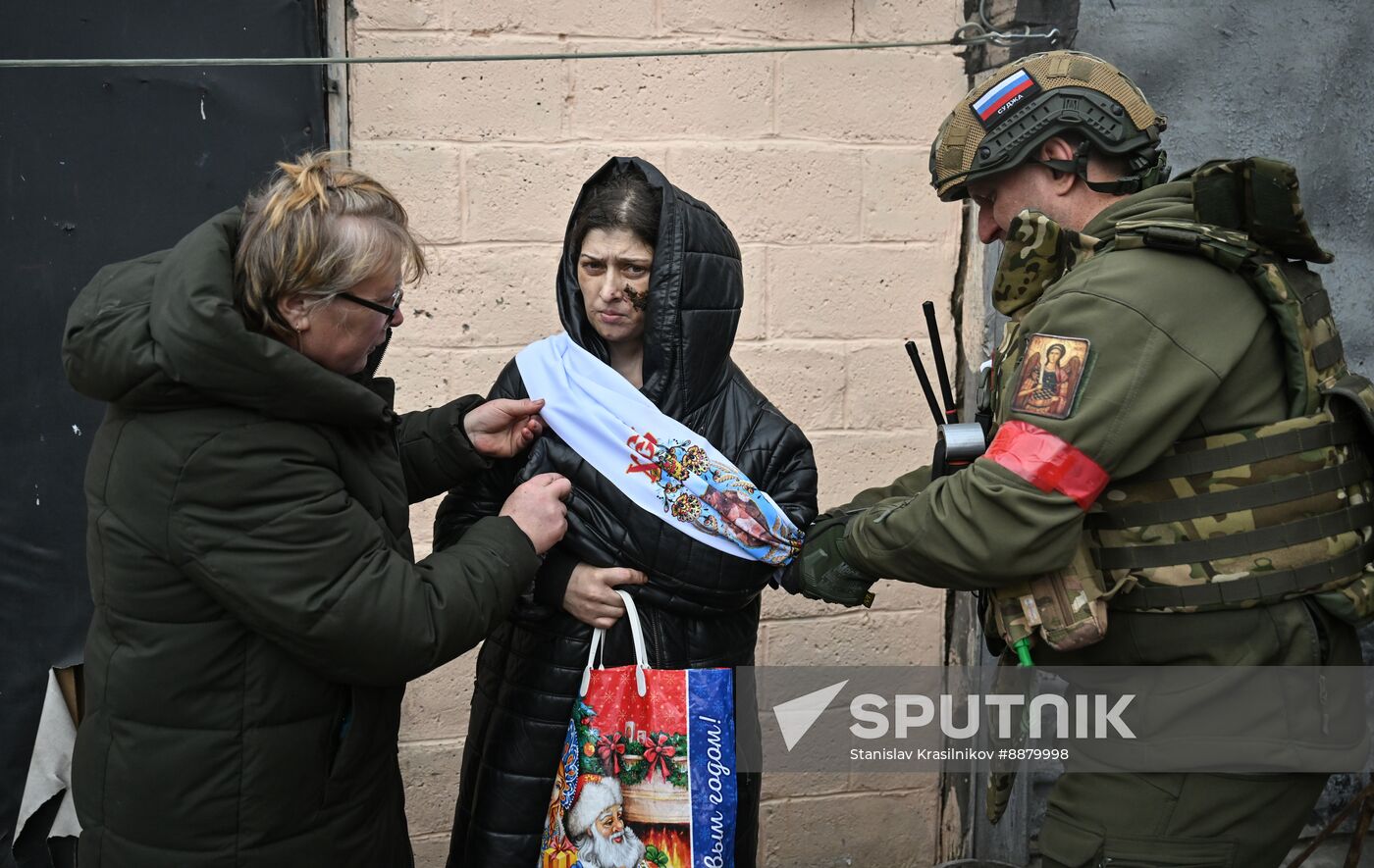 Russia Ukraine Kursk Attack Evacuees