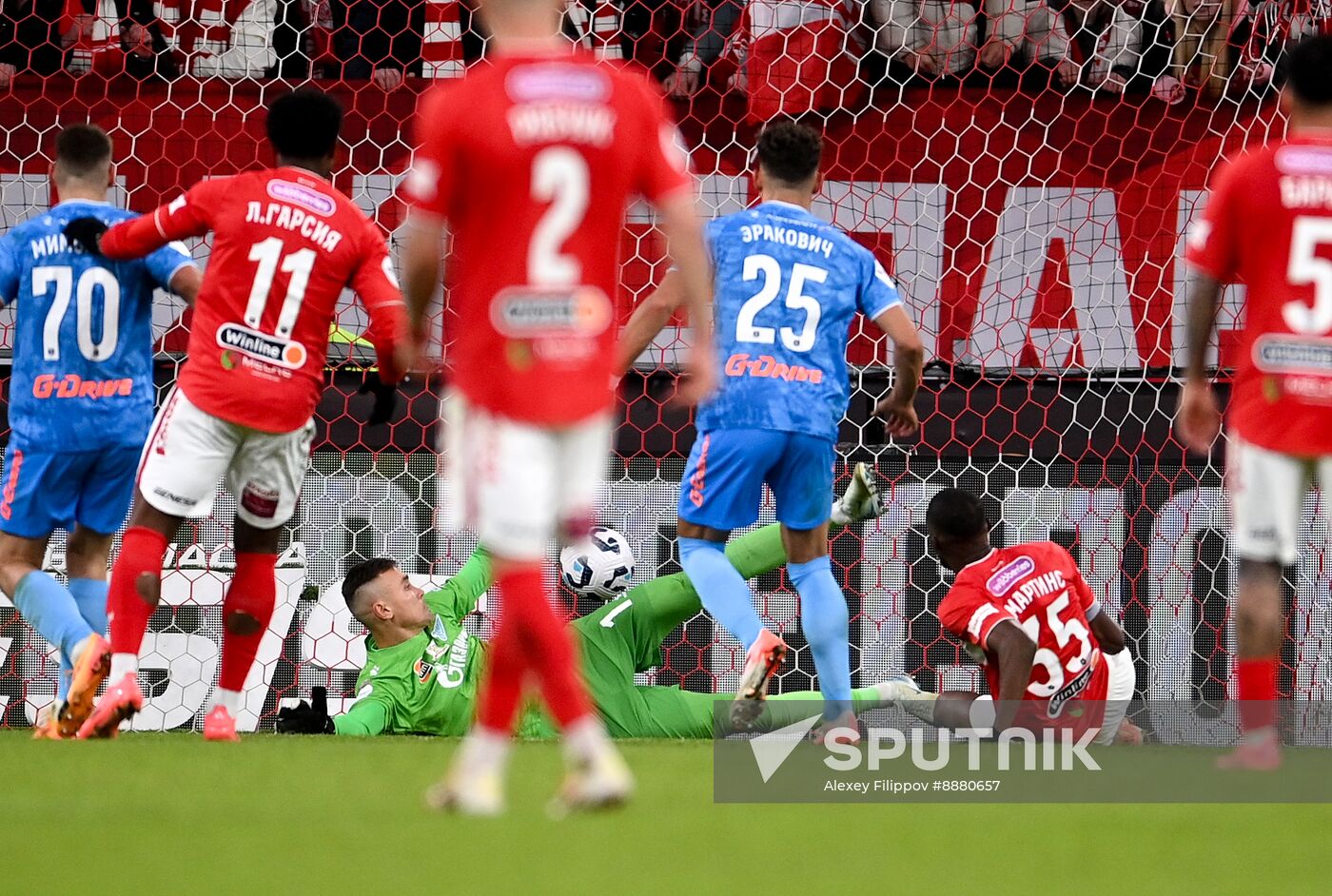 Russia Soccer Premier-League Spartak - Zenit