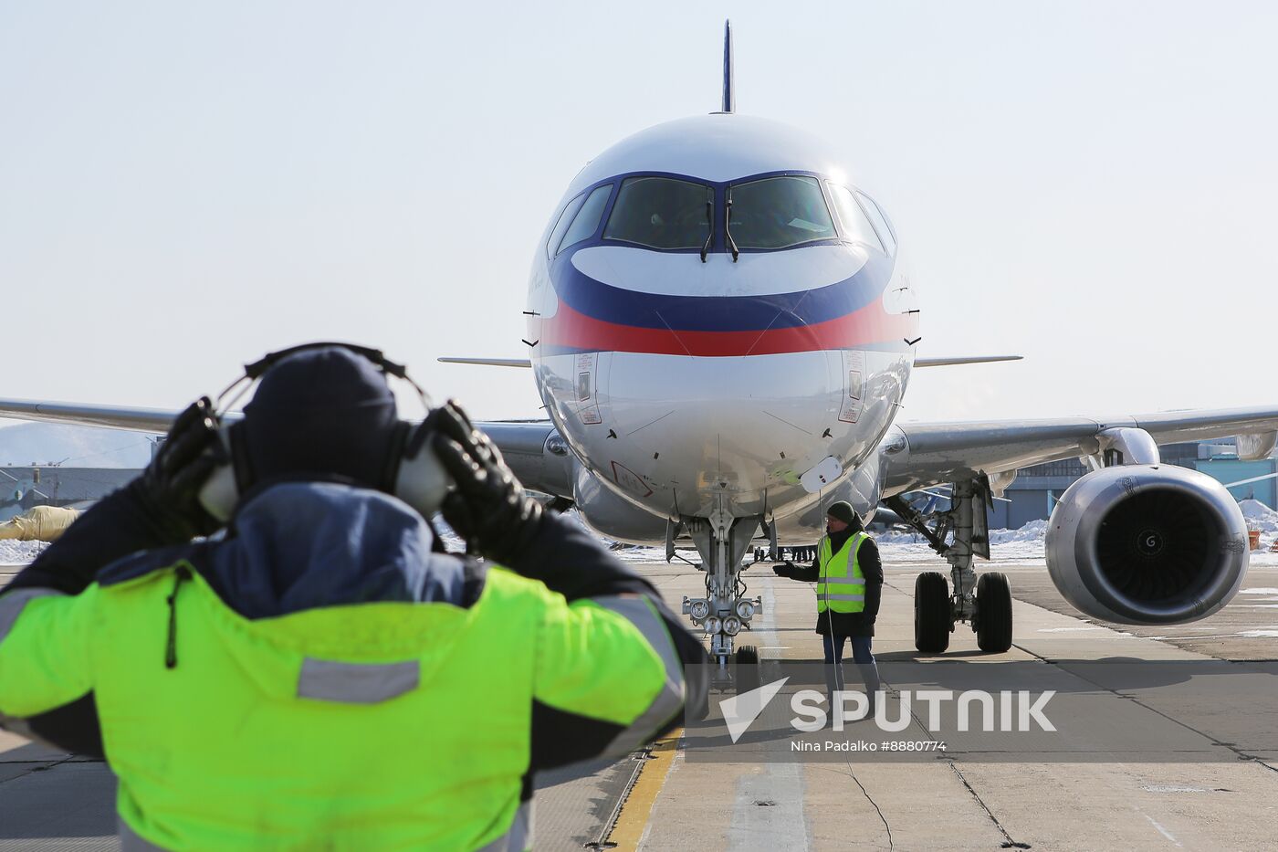 Russia New SSJ Passenger Jet Tests