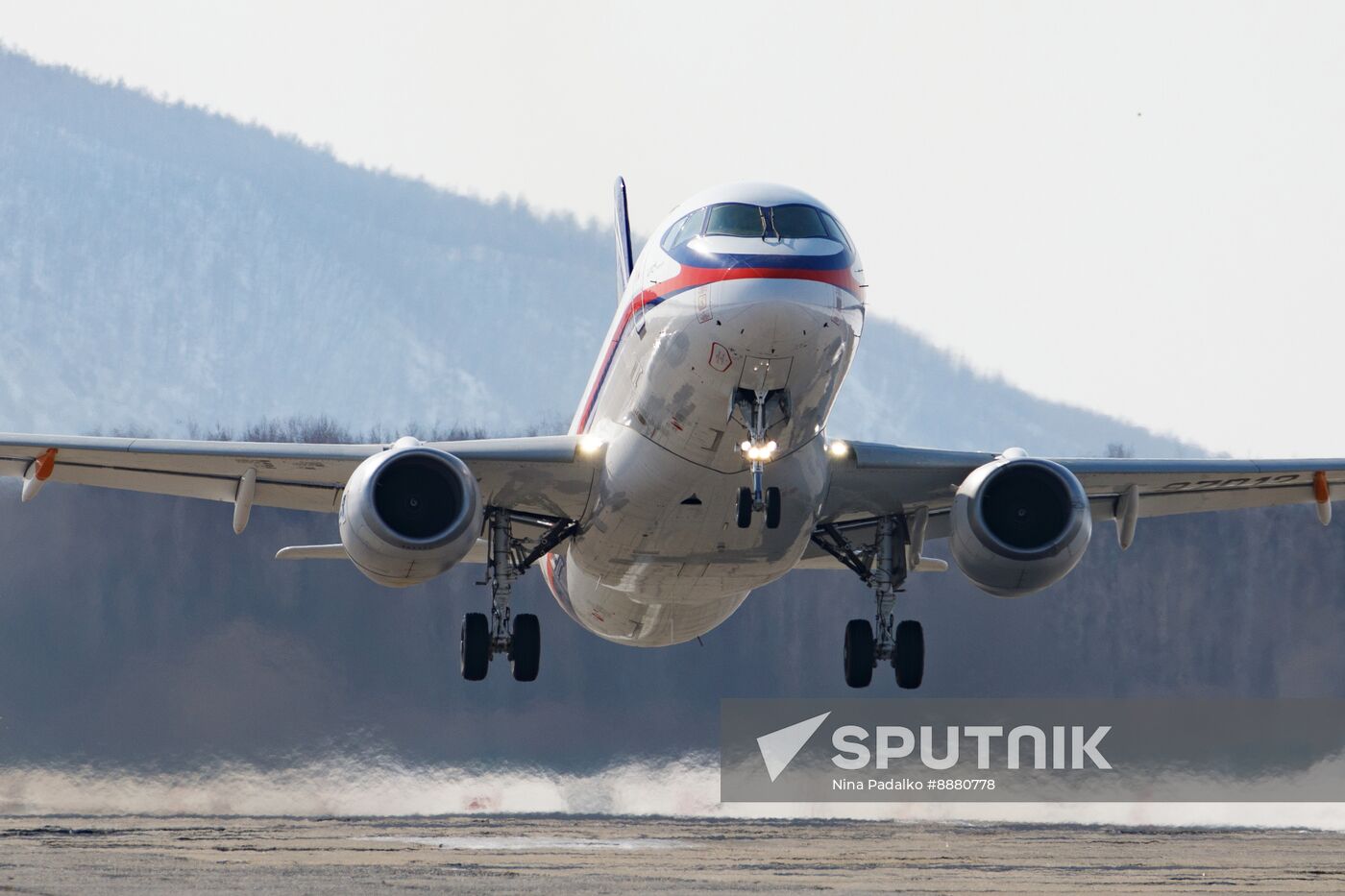 Russia New SSJ Passenger Jet Tests