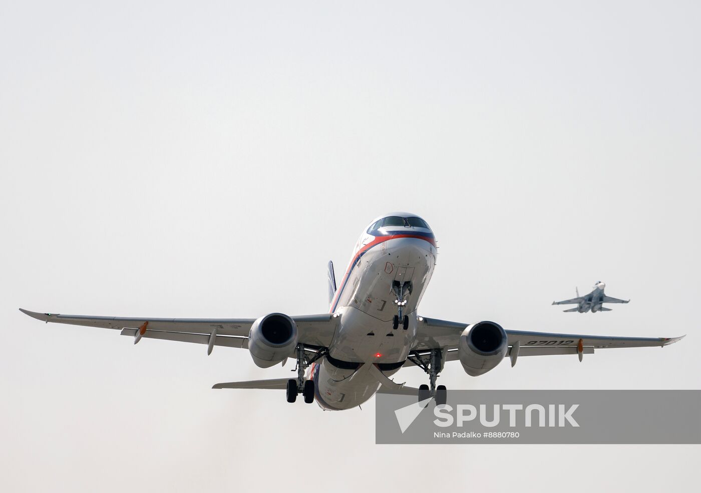 Russia New SSJ Passenger Jet Tests