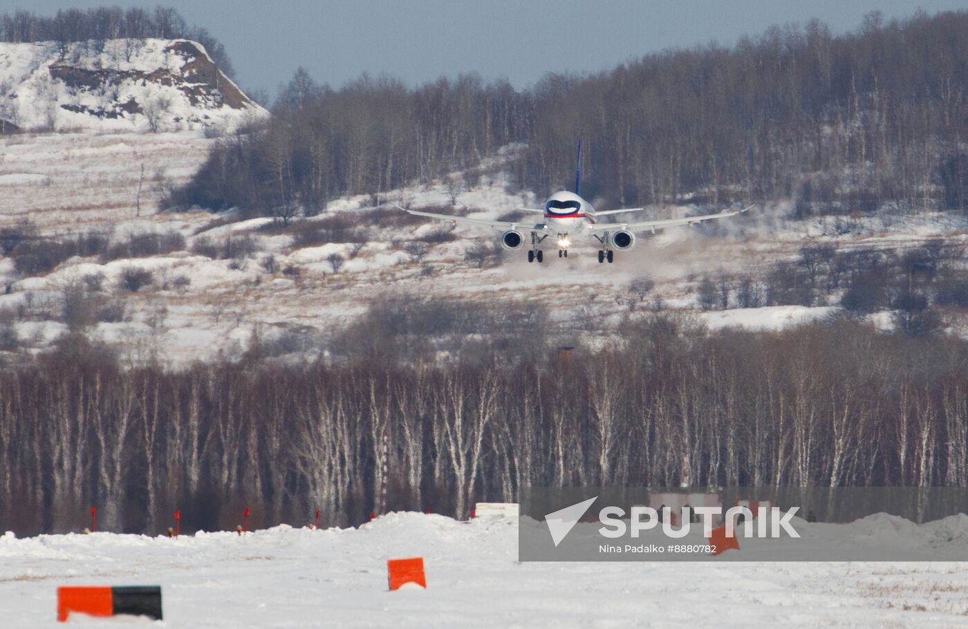 Russia New SSJ Passenger Jet Tests