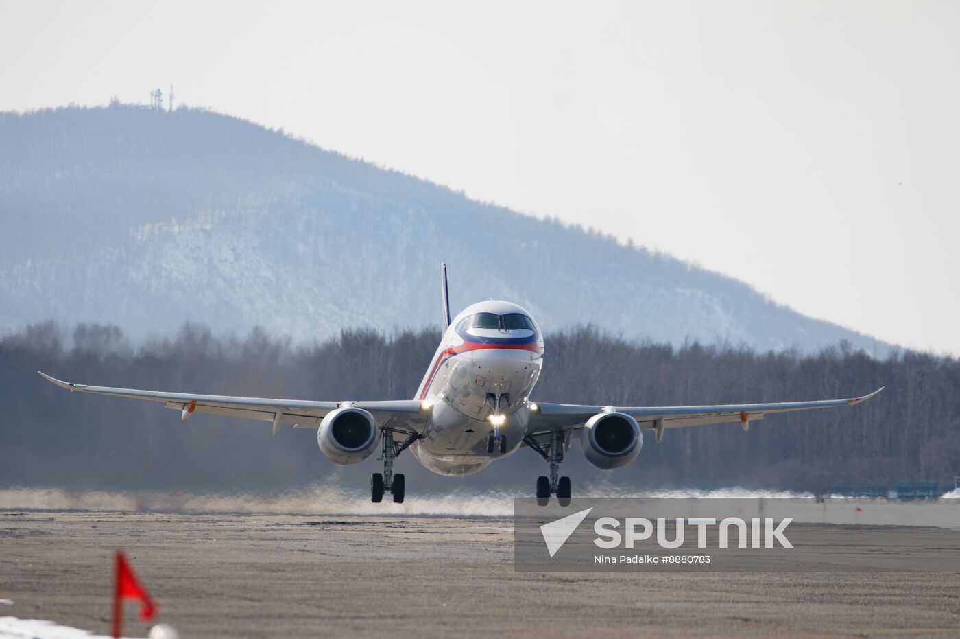 Russia New SSJ Passenger Jet Tests