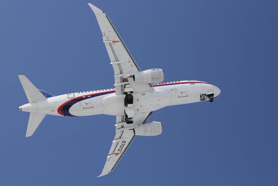 Russia New SSJ Passenger Jet Tests