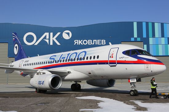 Russia New SSJ Passenger Jet Tests