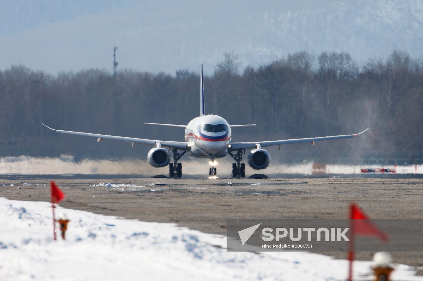 Russia New SSJ Passenger Jet Tests