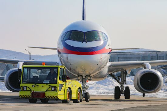 Russia New SSJ Passenger Jet Tests