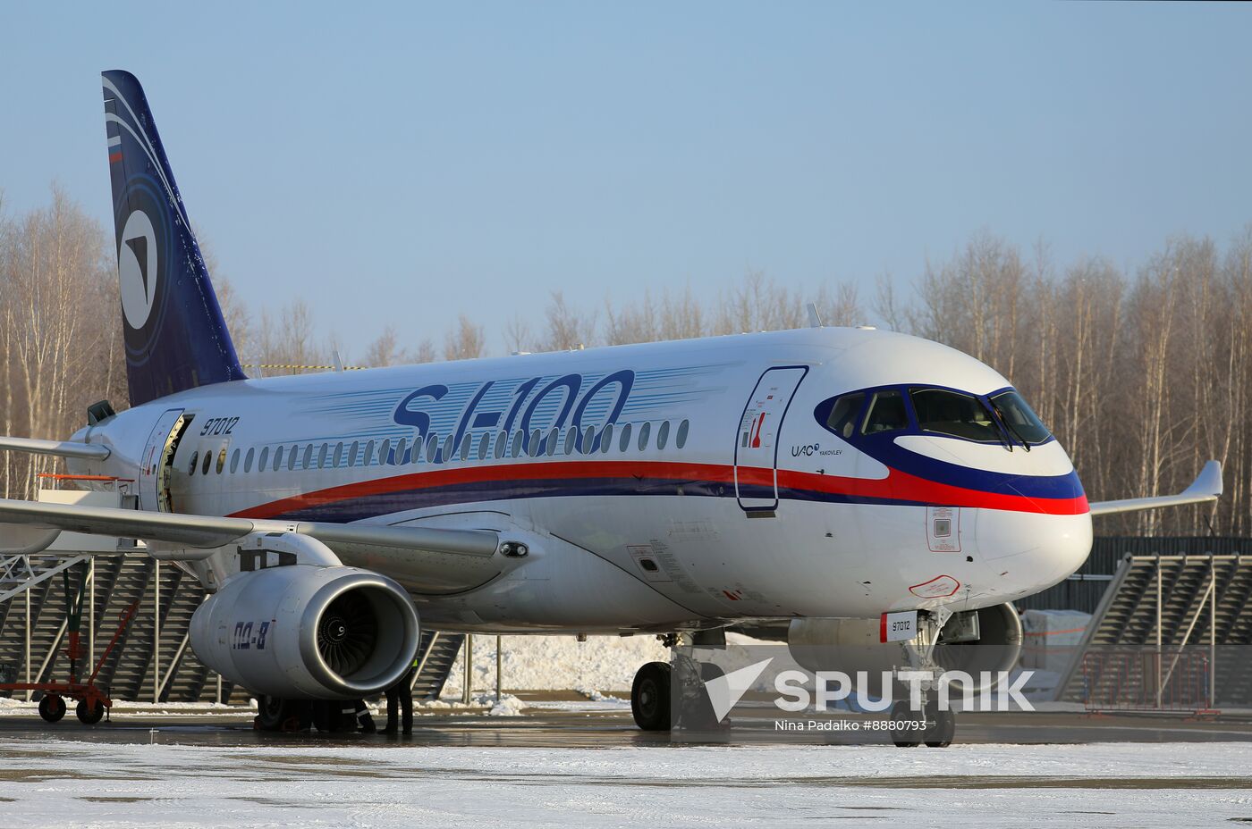 Russia New SSJ Passenger Jet Tests