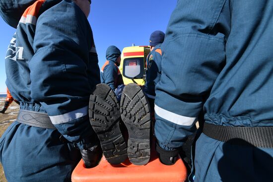 Russia Spring Flood Drills