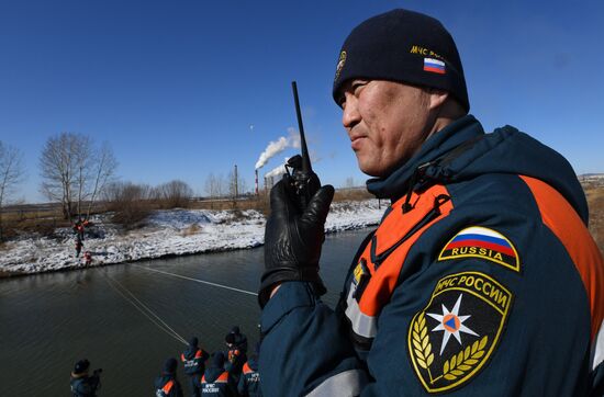 Russia Spring Flood Drills