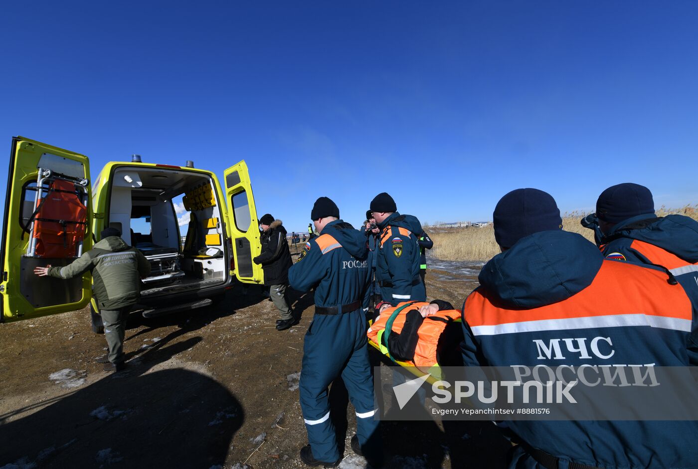 Russia Spring Flood Drills