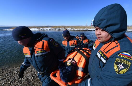 Russia Spring Flood Drills