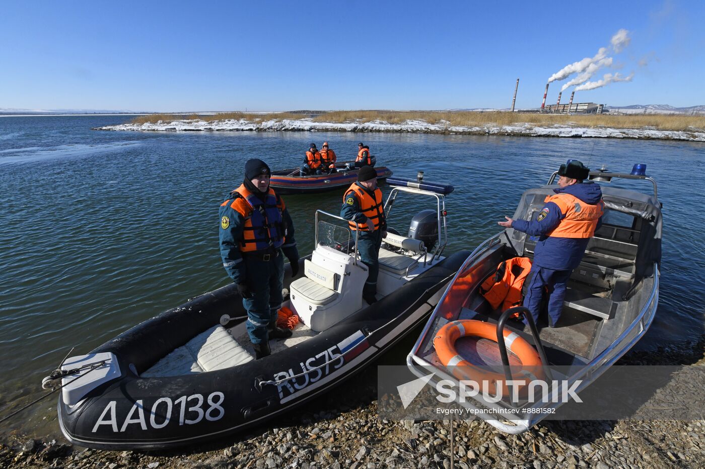 Russia Spring Flood Drills