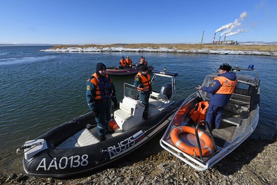 Russia Spring Flood Drills