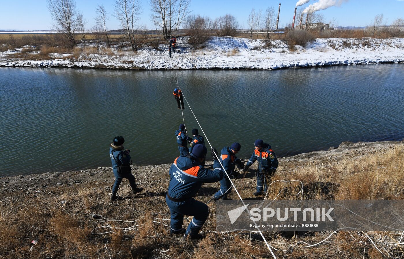 Russia Spring Flood Drills