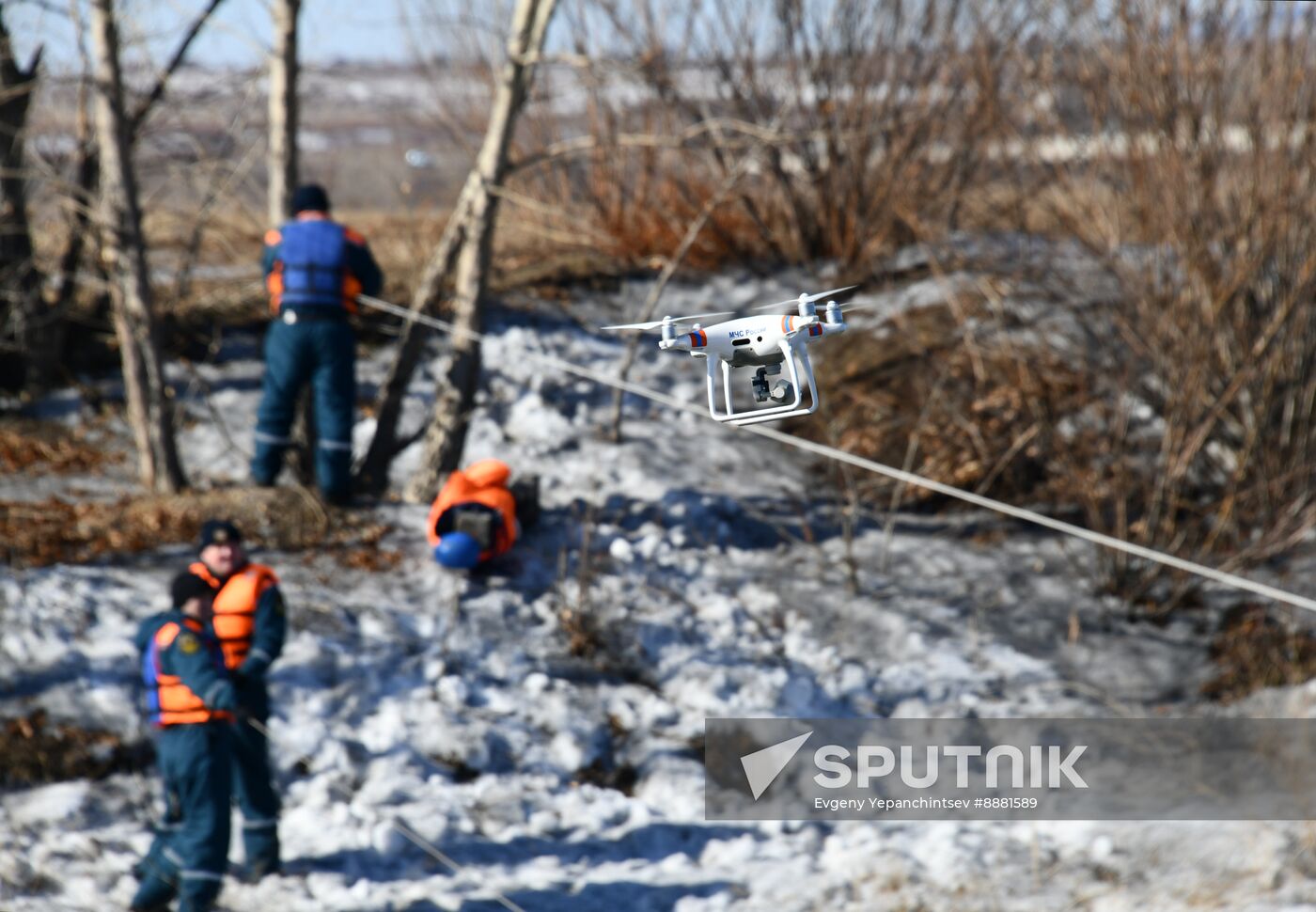 Russia Spring Flood Drills