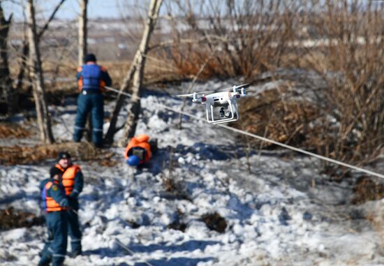 Russia Spring Flood Drills