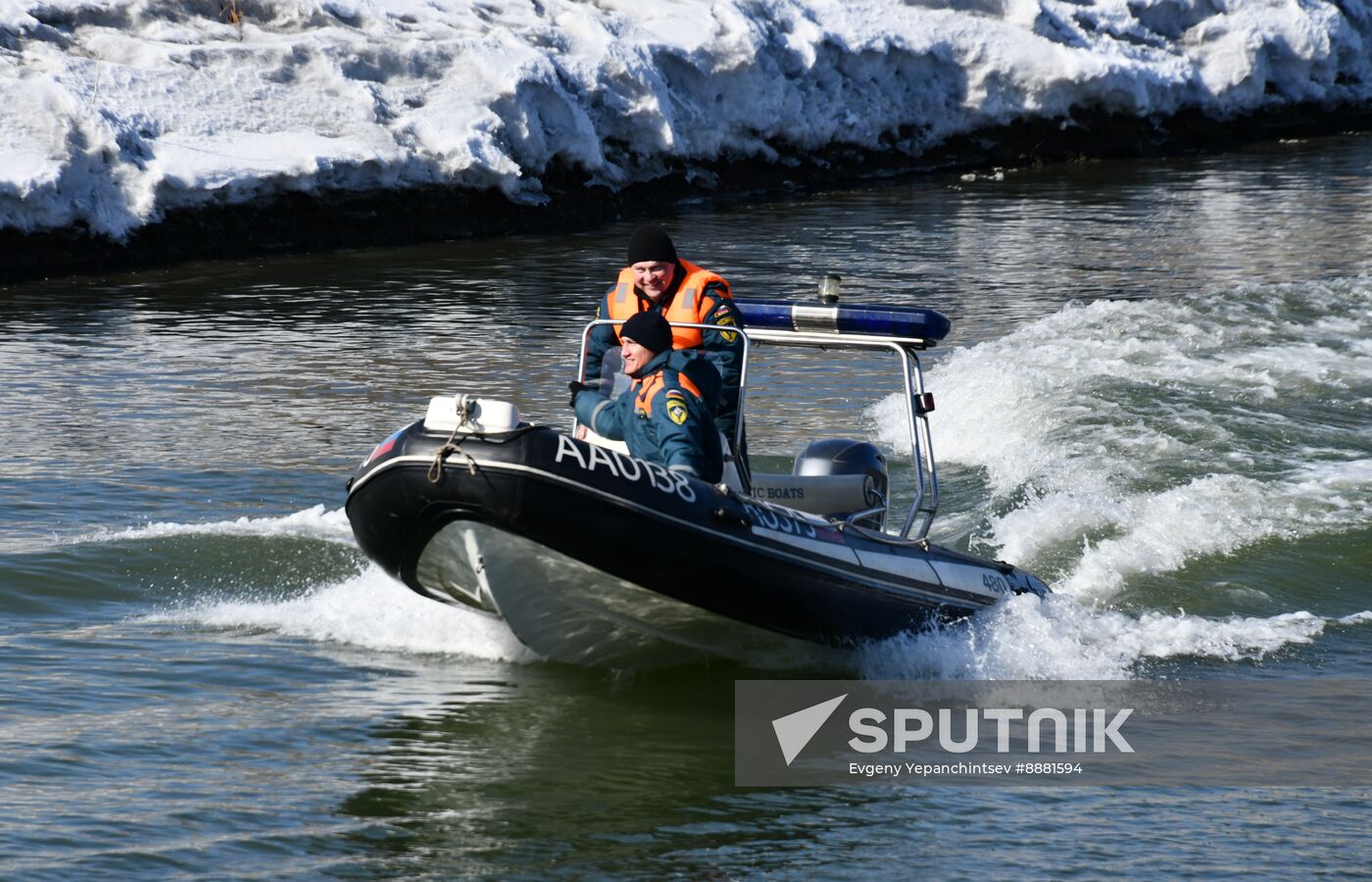 Russia Spring Flood Drills