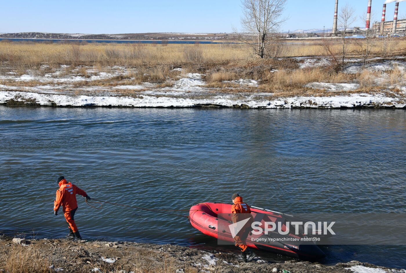 Russia Spring Flood Drills