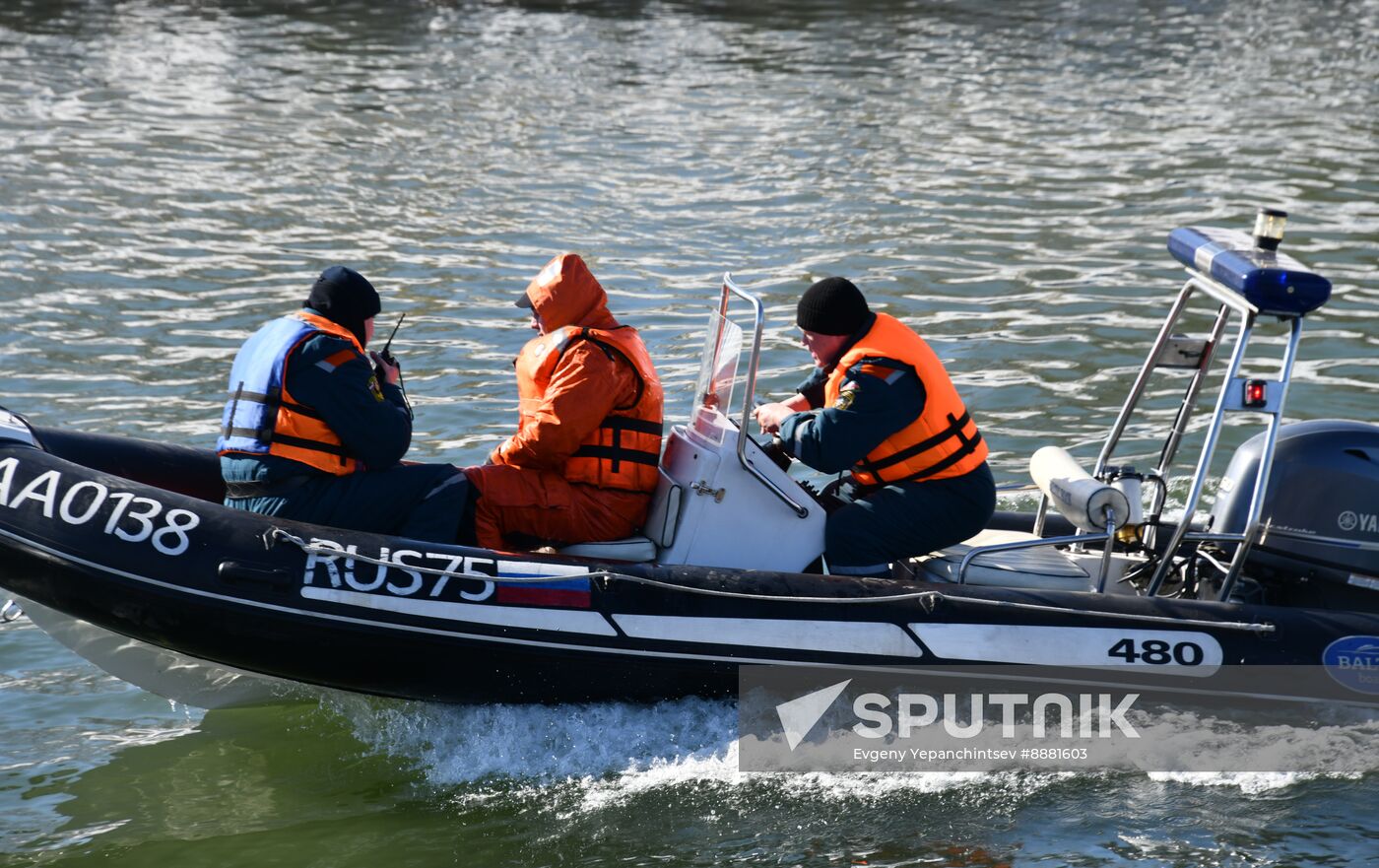 Russia Spring Flood Drills