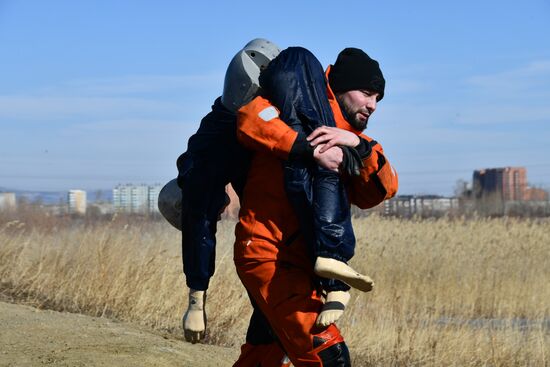 Russia Spring Flood Drills