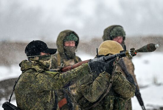 Russia Ukraine Military Operation Volunteer Corps Training