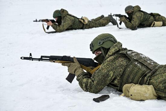 Russia Ukraine Military Operation Volunteer Corps Training