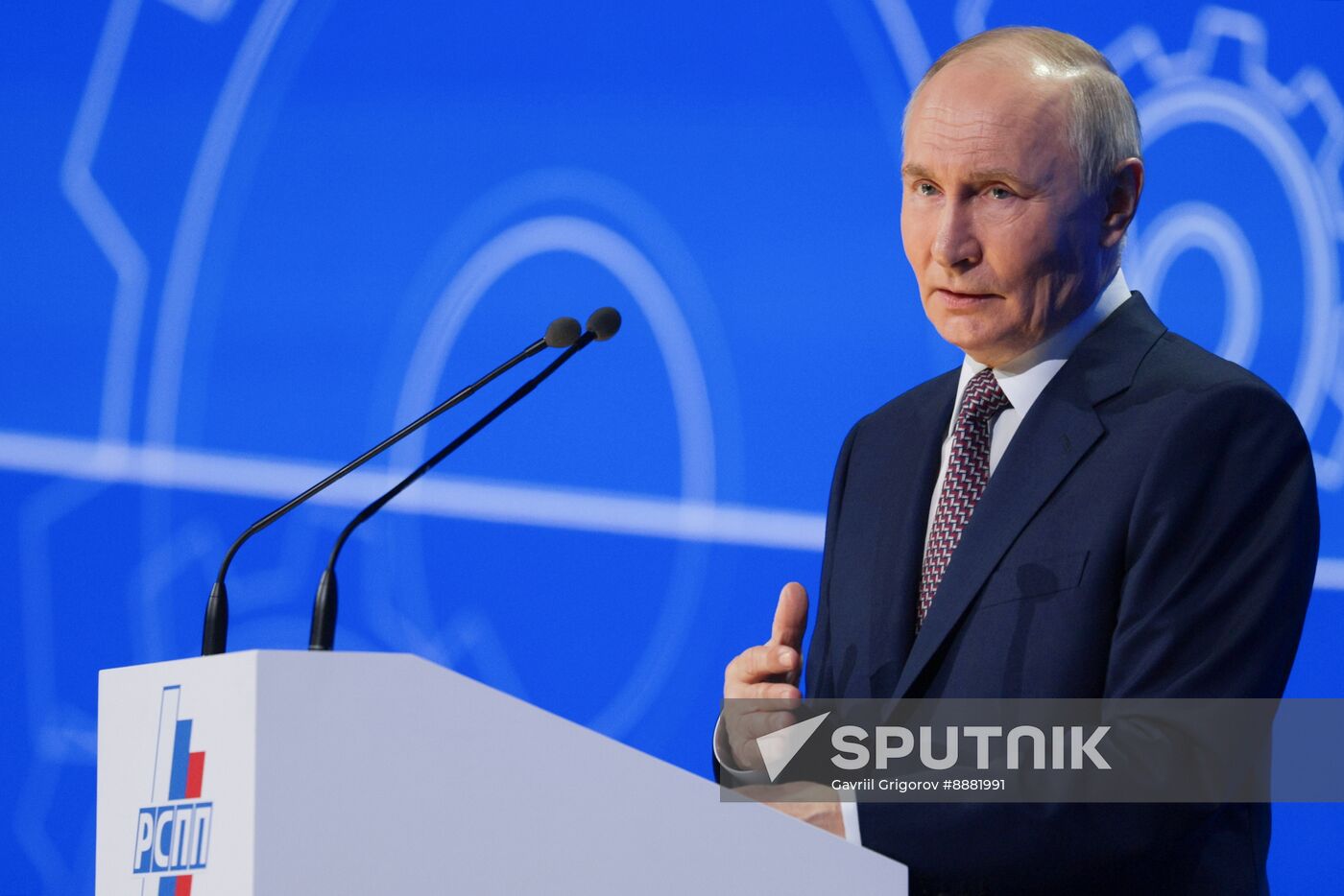 Russia Putin RSPP Congress