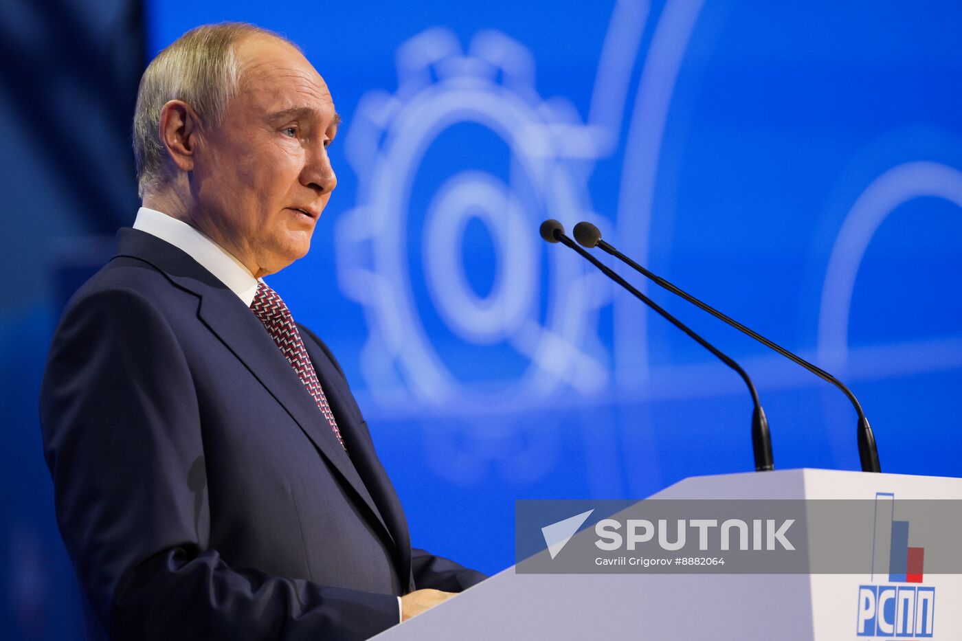 Russia Putin RSPP Congress