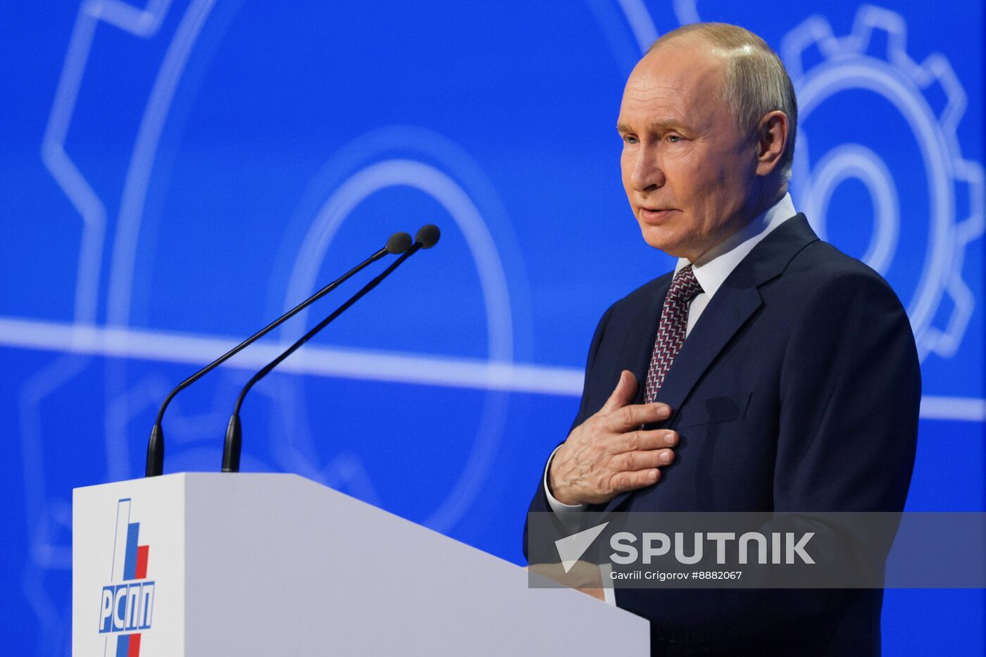 Russia Putin RSPP Congress