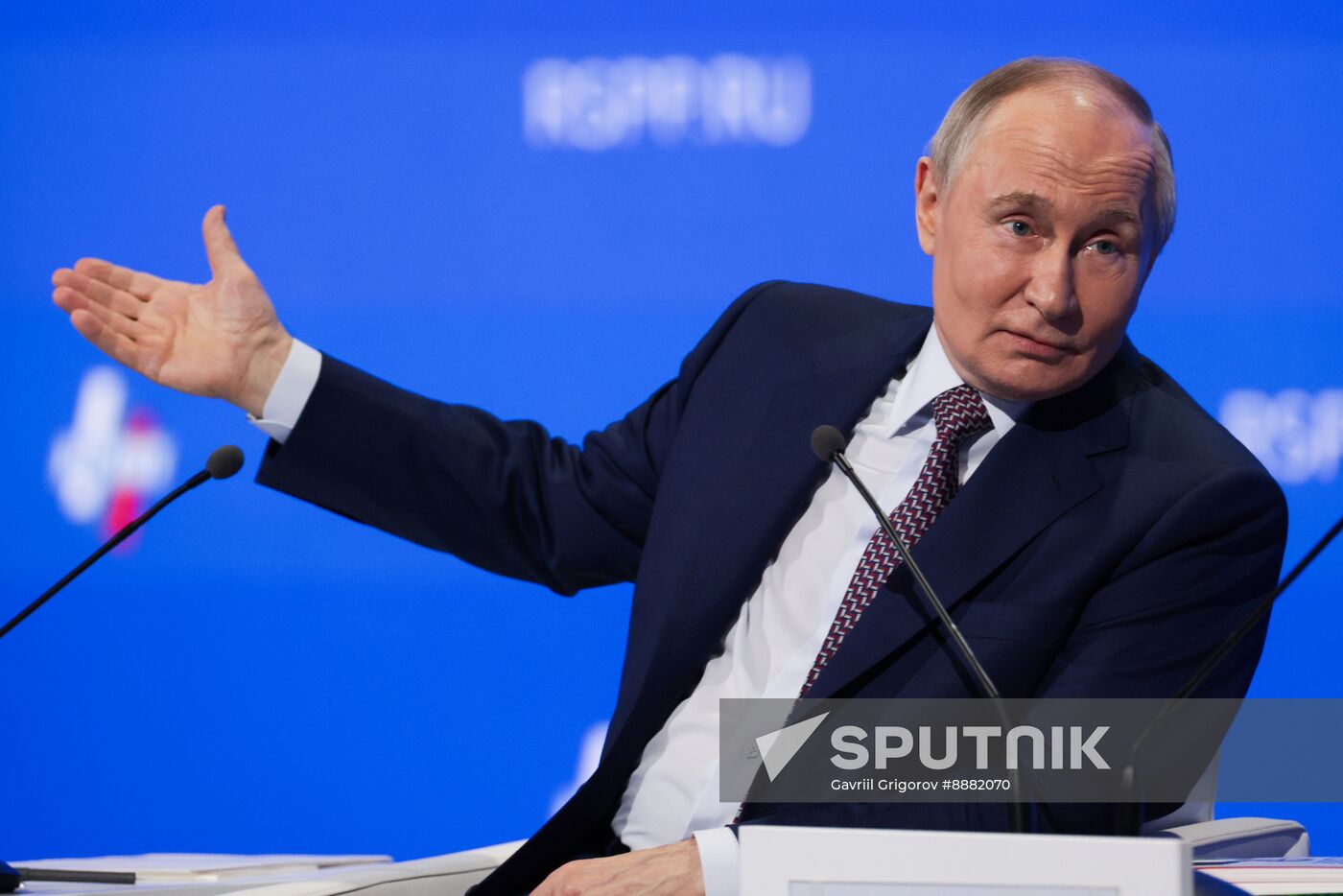 Russia Putin RSPP Congress