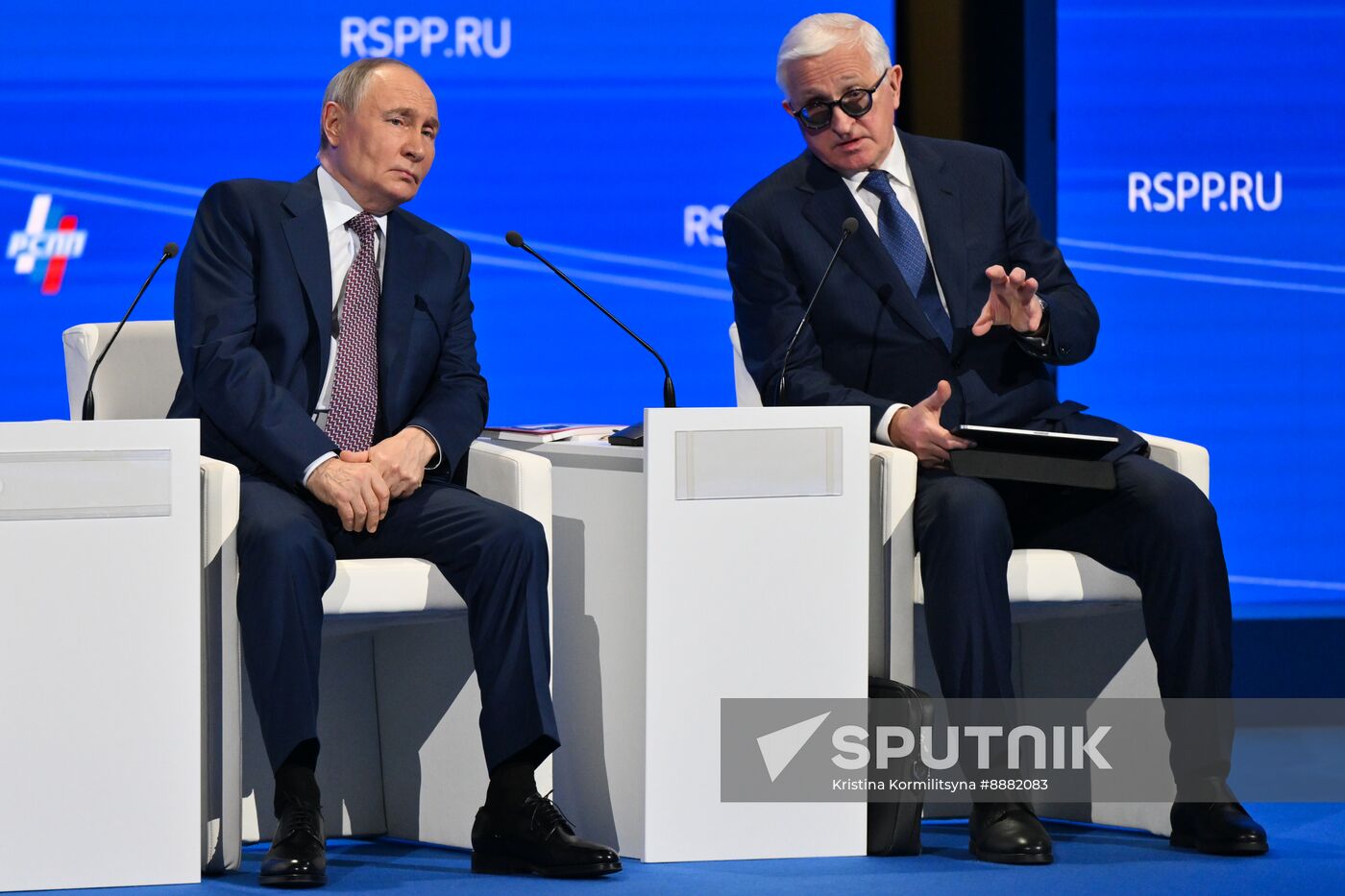 Russia Putin RSPP Congress