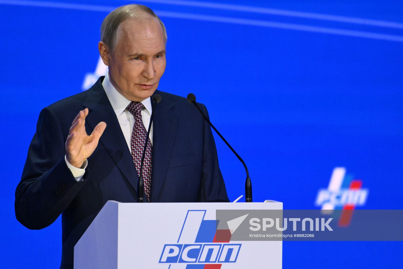 Russia Putin RSPP Congress