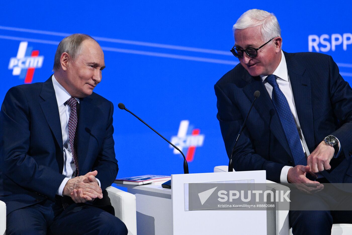 Russia Putin RSPP Congress