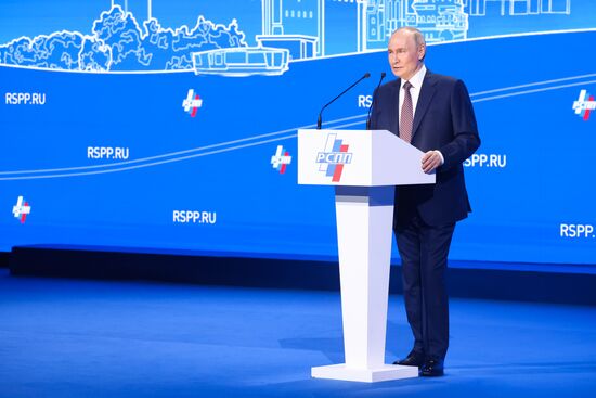 Russia Putin RSPP Congress