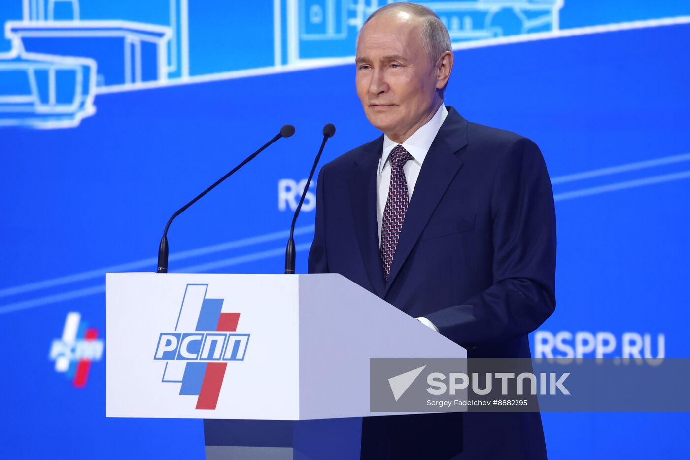 Russia Putin RSPP Congress