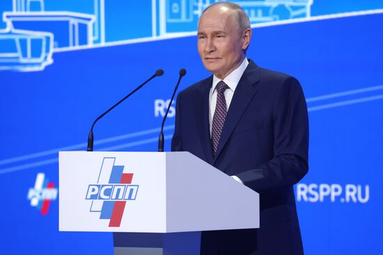 Russia Putin RSPP Congress