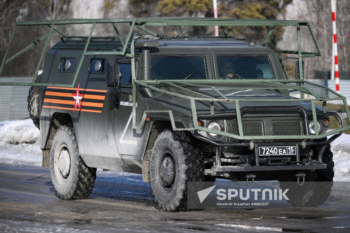 Russia National Guard Cadets Training